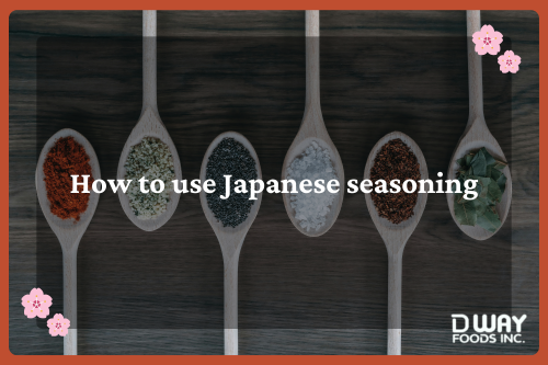 How to use Japanese seasoning